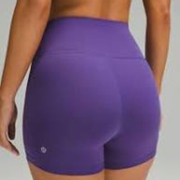 lululemon athletica Purple Bike Shorts Size 14 - Picture 3 of 9